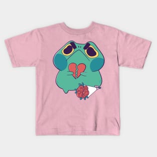 Broken Heart Frog Kids T-Shirt